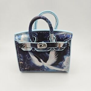 Elegant Blue Designer Mini Handbag